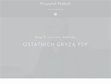Tablet Screenshot of krzysztofhabich.pl
